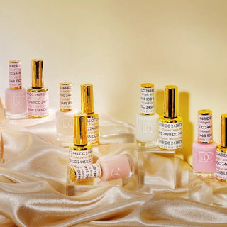 DND DC Duo Matching Color - 36 colors Board 13 - Sheer Collection 2024 (2436 - 2471) w/ 1 color chart - C8 Nail SupplyDND DC