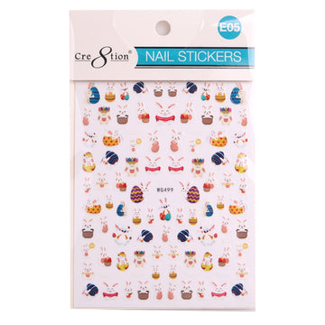 Cre8tion Nail Art Sticker Easter - Juego completo de 10 estilos