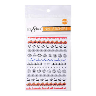 Cre8tion Nail Art Sticker Halloween - Juego completo de 14 estilos