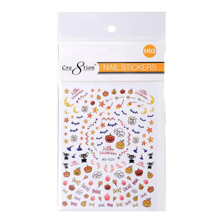 Cre8tion Nail Art Sticker Halloween - Juego completo de 14 estilos