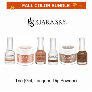 (Fall Color Bundle) Kiara Sky All In One - Trio Matching Colors 0.5oz - Pre - selected 6 colors - C8 Nail SupplyKiara Sky