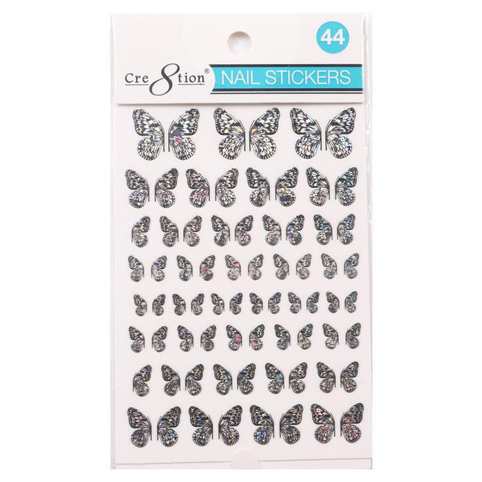 Cre8tion Nail Art Sticker Butterfly (42 Styles)