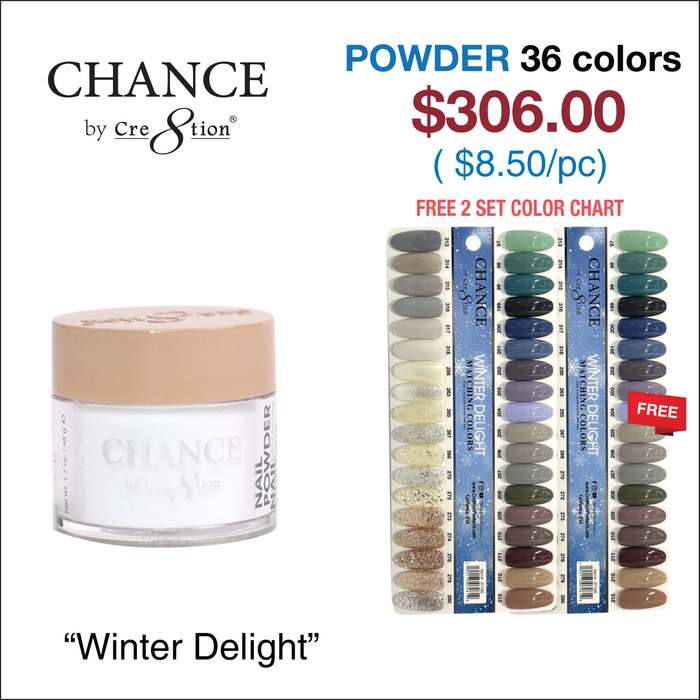 Chance Matching Powder 1.7oz 36 Colores - Colección Winter Delight