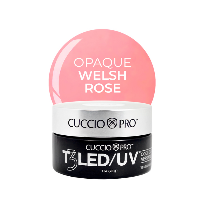 Cuccio T3 LED/UV Controlled Leveling Gel - Opaque Welsh Rose