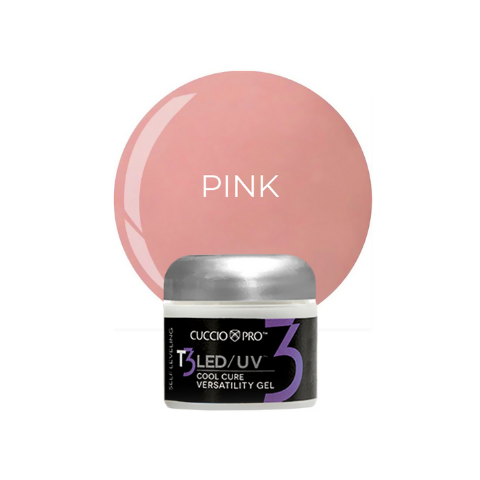 Cuccio T3 LED/UV Self Leveling Gel – Pink