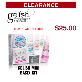Gelish - Mini Basix Kit - Buy 1 get 1 Free - C8 Nail SupplyGelish