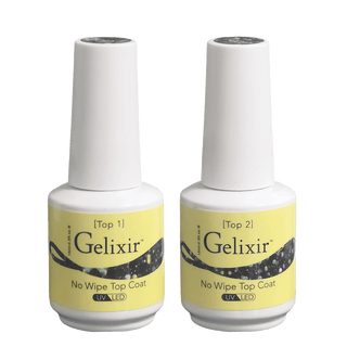 Gelixir Top Coat No - wipe With Glitters - C8 Nail SupplyGelixir