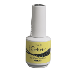 Gelixir Top Coat No - wipe With Glitters - C8 Nail SupplyGelixir