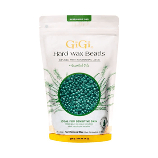 Gigi Hard Wax Beads Infused with Nourishing Aloe 14oz - C8 Nail SupplyGiGi71606