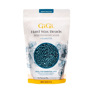 Gigi Hard Wax Beads Infused With Soothing Azulene 14oz - C8 Nail SupplyGiGi0313