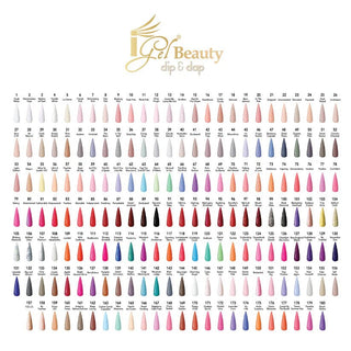 iGel LB Color chart - 180 colors - C8 Nail SupplyiGel