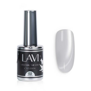 Lavi Ceramic Silver Cat Eyes Gel 0.5oz — Lavi Cat Eye Gel | C8 Nail Supply