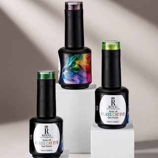 Royal Glass Cat Eye Collection 48 Colors w/ 1 Color Book