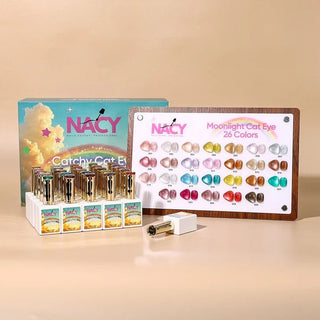 Nancy Catchy Moonlight Cat Eye Gel - 26 Colors w/ 1 Counter Display