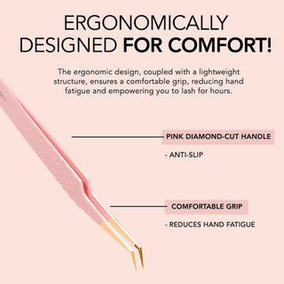 Kiara Sky - Standard Tweezer - 45 ° Angle Fiber Tweezer - C8 Nail SupplyKiara Sky