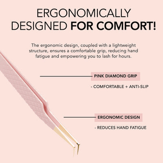 Kiara Sky - Standard Tweezer - 90 ° Angle Fiber Tweezer - C8 Nail SupplyKiara Sky