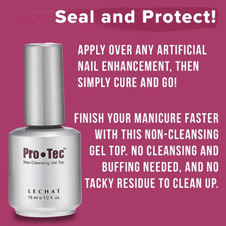LeChat Pro Tec - Non Cleansing Gel Top 0.5oz - Buy 1 Get 1 Free - C8 Nail SupplyLechat
