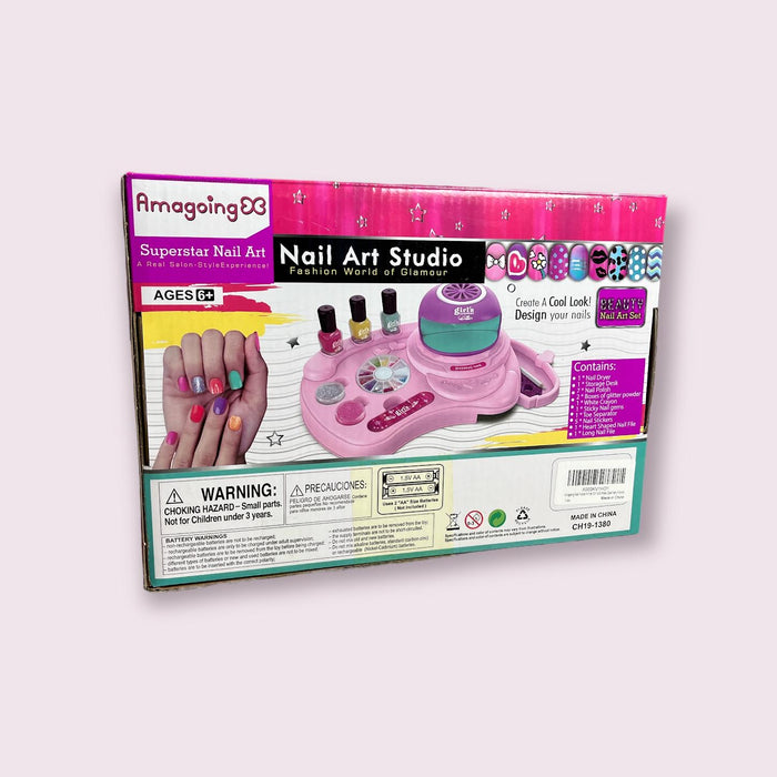 BATTOP Kids Nail Polish Kit for Girls Ages 7-12 Years Old - Nail