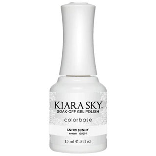 Kiara Sky All In One - Soak Off Gel Polish 0.5oz - 5001 SNOW BUNNY