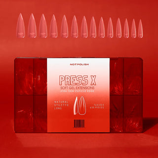 NotPolish Press X Tips - Natural Stiletto Long 630 pcs