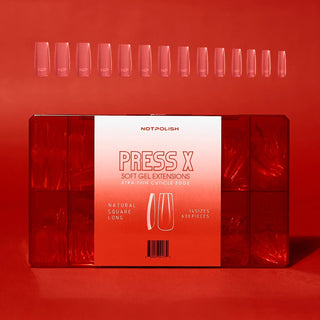 NotPolish Press X Tips - Natural Square Long 630 pcs