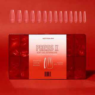 NotPolish Press X Tips - Sculpted Coffin Medium 630 pcs