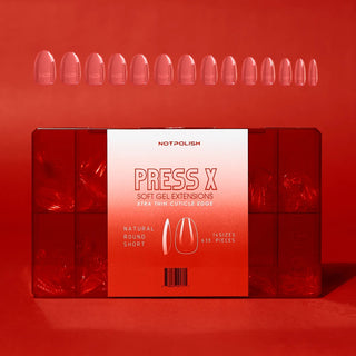 NotPolish Press X Tips - Natural Round 630 pcs