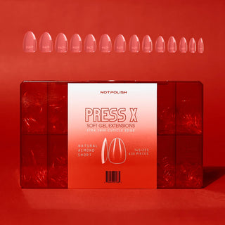 NotPolish Press X Tips - Natural Almond Short 630 pcs