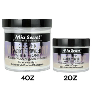 Mia Secret Acrylic Powder - COVER WHITE PEONY - C8 Nail SupplyMia Secret