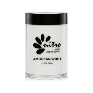 Nitro Pink & White Collection Powder - American White - C8 Nail SupplyNitro