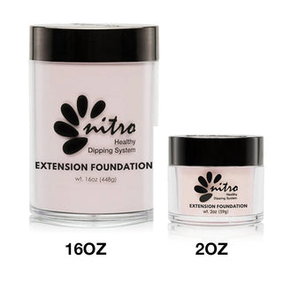 Nitro Pink & White Collection Powder - Extension Foundation - C8 Nail SupplyNitro