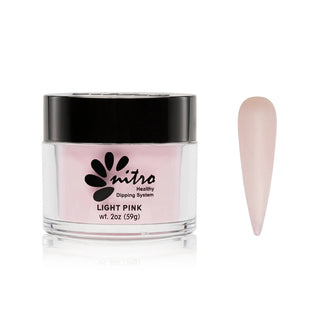 Nitro Pink & White Collection Powder - Light Pink - C8 Nail SupplyNitro