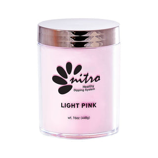 Nitro Pink & White Collection Powder - Light Pink - C8 Nail SupplyNitro