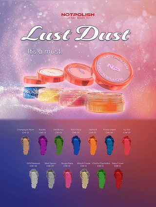 NotPolish Dip Powder 2oz - Lust Dust Complete Collection w/ 1 Set Color Chart - C8 Nail SupplyNotPolishNP-P-fullsetCC