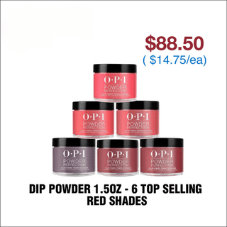 OPI Dip Powder 1.5oz - 6 Top Selling Red Shades - C8 Nail SupplyOPI
