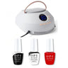 1 gel color N25 0.5oz - 1 shiny gel top 0.5oz - 1 classic gel base 0.5oz - 1 OPI star lamp