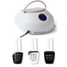 1 gel color W42 0.5oz - 1 shiny gel top 0.5oz - 1 classic gel base 0.5oz - 1 OPI star lamp