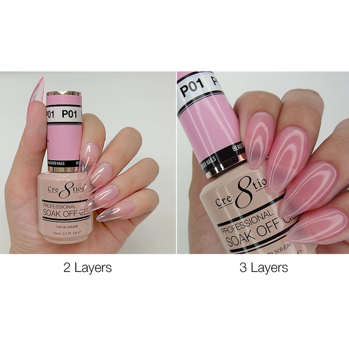 Glossy False Nail Salon Set Sweet Pearl Pink Crystal Nail with Shiny  Glitter for Daily Office Routine Duties - Walmart.com