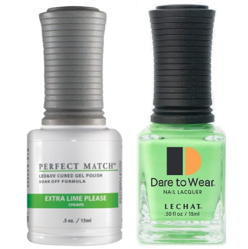 LeChat - Perfect Match - 256 EXTRA LIME PLEASE (Gel & Lacquer) 0.5oz