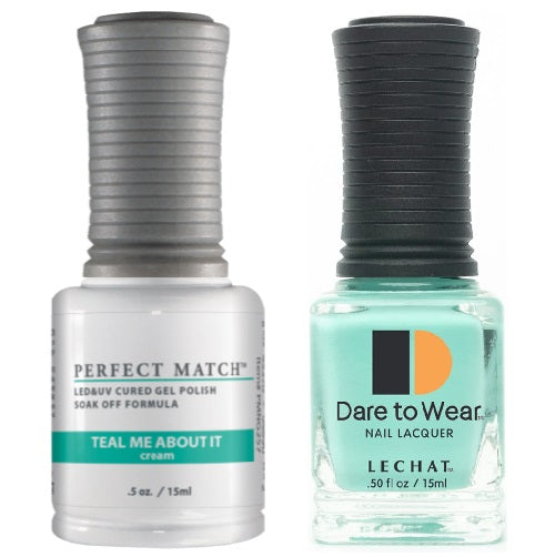 LeChat - Perfect Match - 257 TEAL ME ABOUT IT  (Gel & Lacquer) 0.5oz