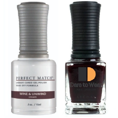 LeChat - Perfect Match - 264 WINE AND UNWIND (Gel & Lacquer) 0.5oz