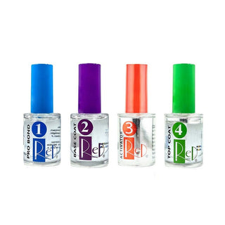 Red Nail Design Dip Liquid - Combo 4pcs - C8 Nail SupplyRed Nail Design