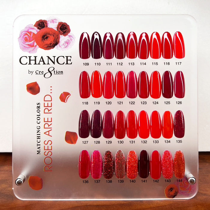 Chance Counter Display Color Chart - Roses Are Red Collection