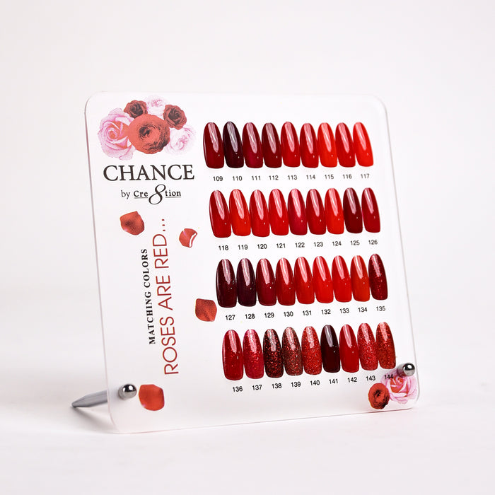 Chance Counter Display Color Chart - Roses Are Red Collection