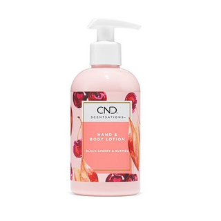 CND - Loción Scentsations de cereza negra y nuez moscada, 8.3 onzas líquidas