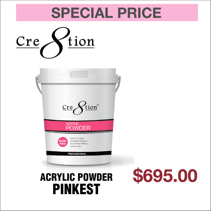 Cre8tion Acrylic Powder Pinkest 25lbs