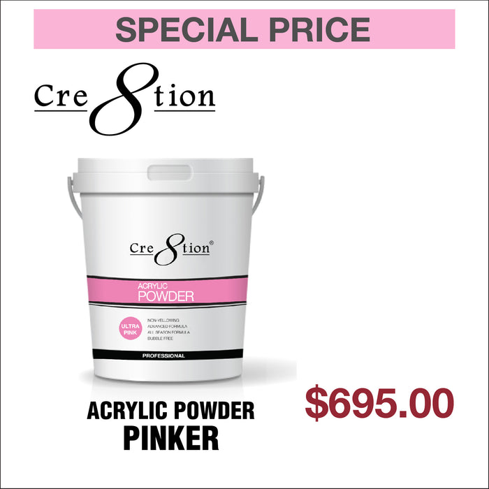 Cre8tion Acrylic Powder Pinker 25lbs