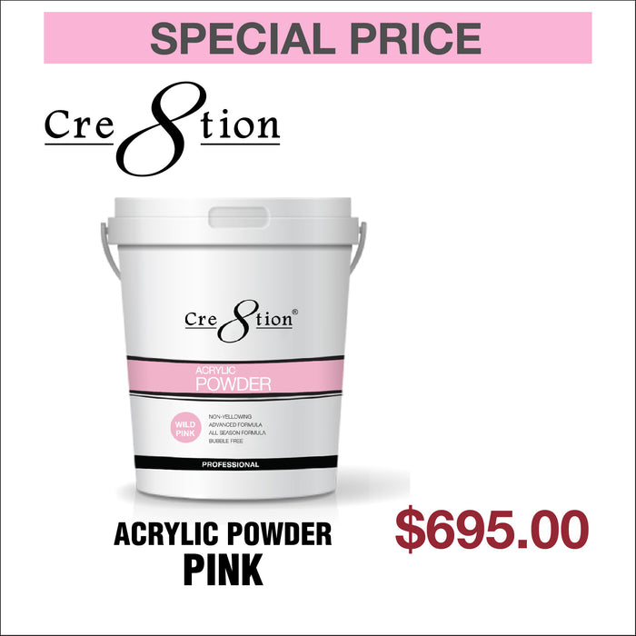 Cre8tion Acrylic Powder Pink 25lbs