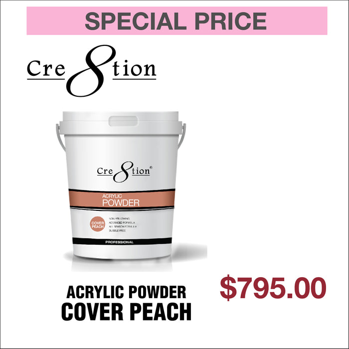 Cre8tion Acrylic Powder Cover Peach 25lbs