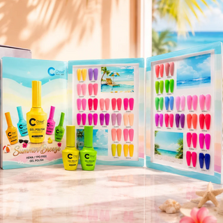 Chisel Summer Breeze Collection Gel 0.5oz - Set 36 Colors w/ 1 Acrylic Booklet